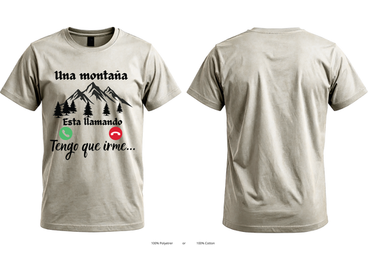 La Montaña Me Está Llamando Graphic T-Shirt | Unisex Hiking Tee