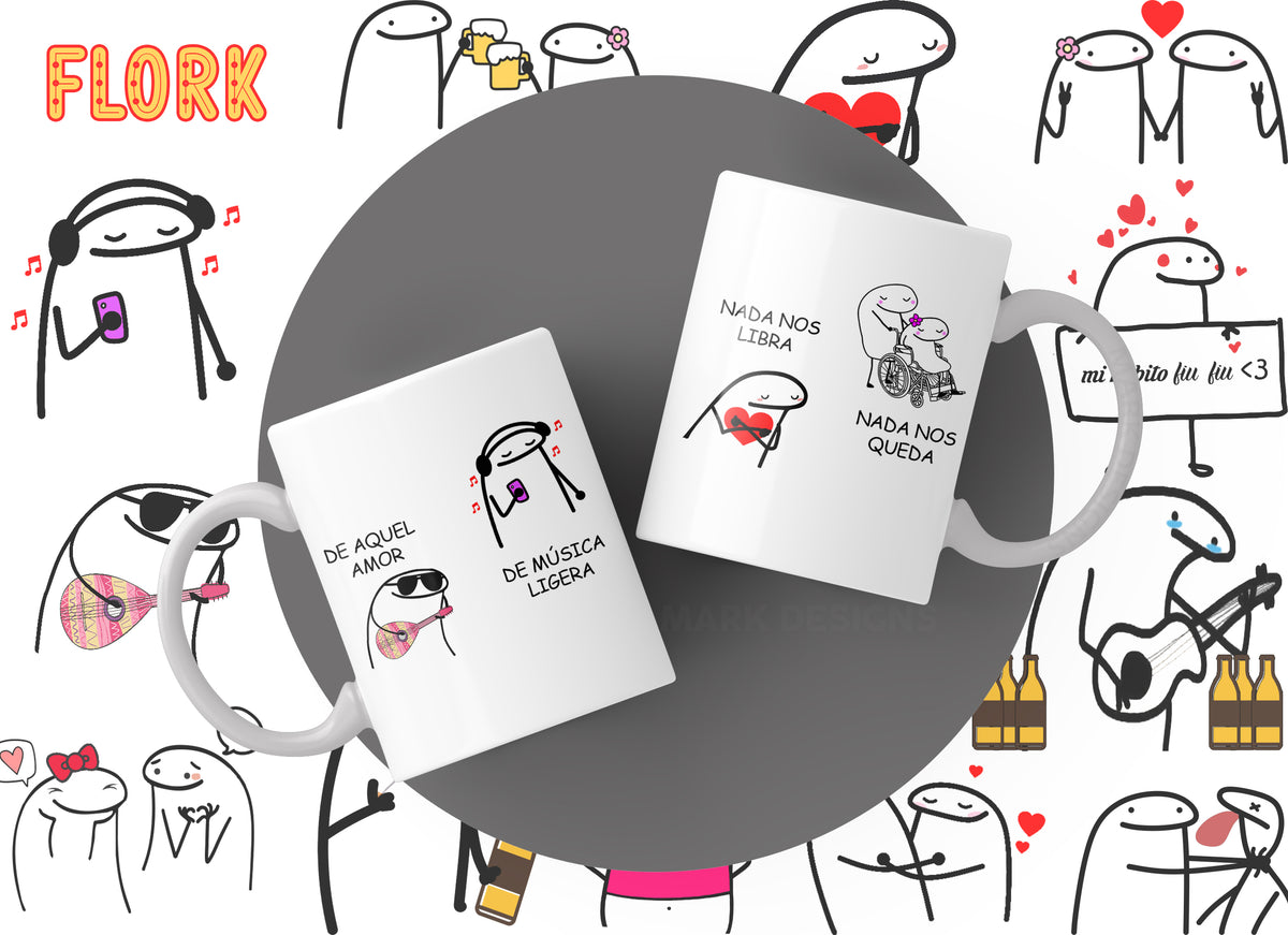 Flork Mugs Collection | Funny & Cute Graphic Mugs