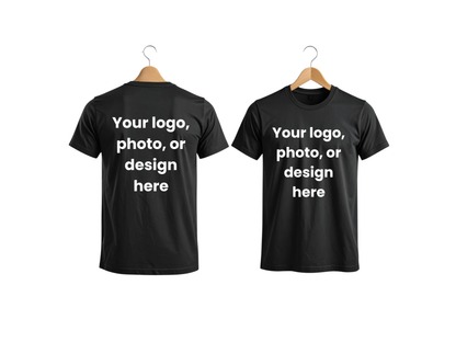 COTTON Custom Logo or Photo T-Shirt | Personalized Business & Event Shirt