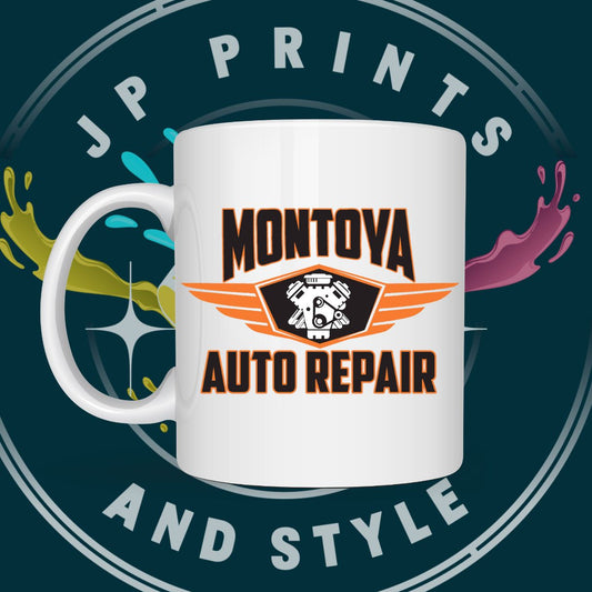 Custom Company Logo Ceramic Mug | Personalized Business Coffee Cup 11oz & 15oz MINIMUM OF 12