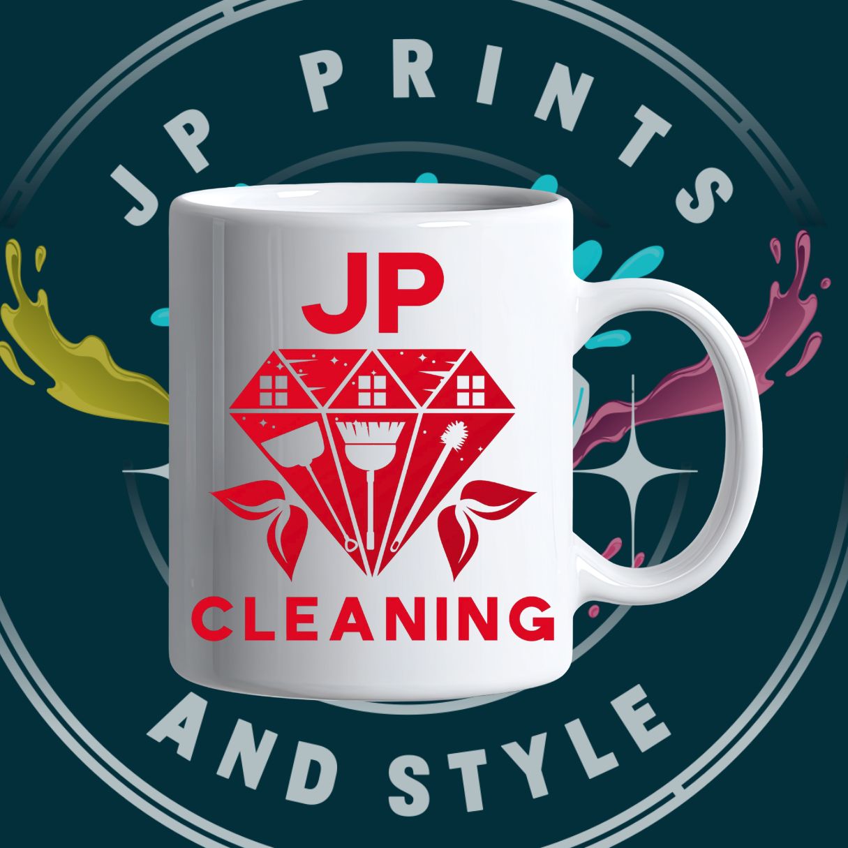 Custom Company Logo Ceramic Mug | Personalized Business Coffee Cup 11oz & 15oz
