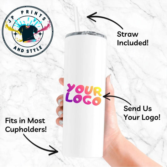 Custom Business 20 oz Tumbler | Personalized Logo & Branding MINIMUM OF 10