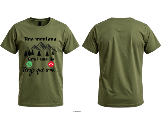 La Montaña Me Está Llamando Graphic T-Shirt | Unisex Hiking Tee