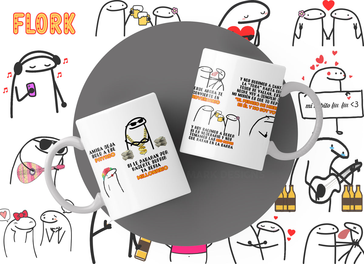 Flork Mugs Collection | Funny & Cute Graphic Mugs