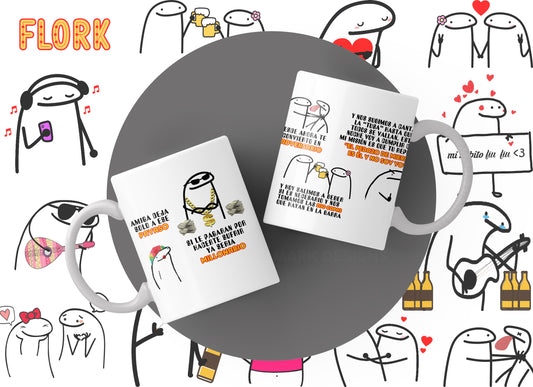 Flork Mugs Collection | Funny & Cute Graphic Mugs