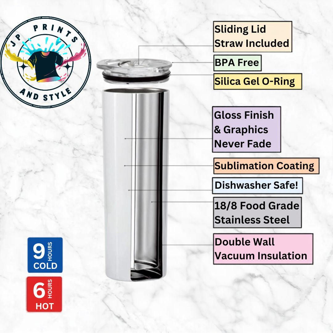 Custom Business 20 oz Tumbler | Personalized Logo & Branding MINIMUM OF 40