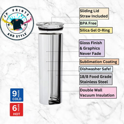 Custom Business 20 oz Tumbler | Personalized Logo & Branding MINIMUM OF 40
