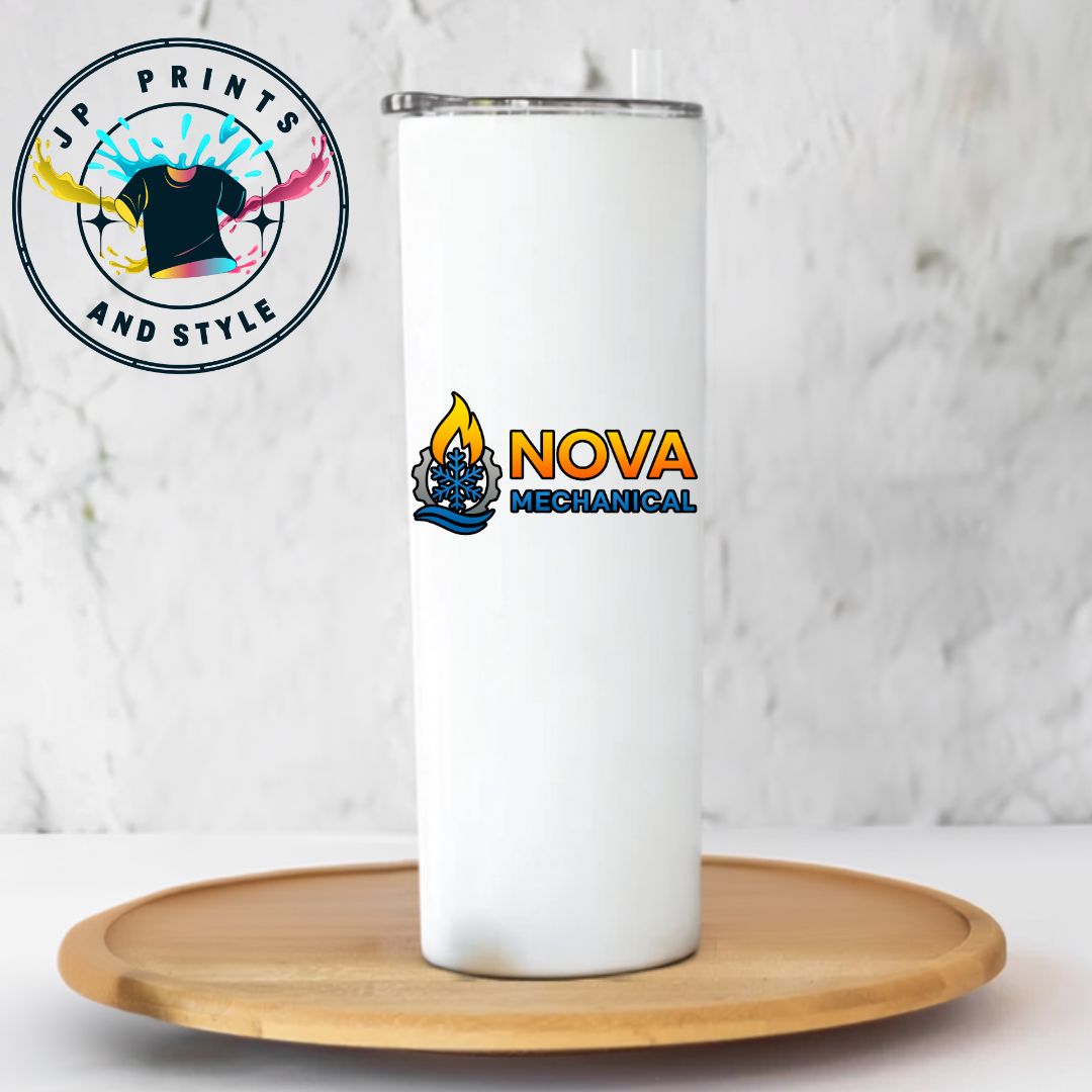 Custom Business 20 oz Tumbler | Personalized Logo & Branding MINIMUM OF 40