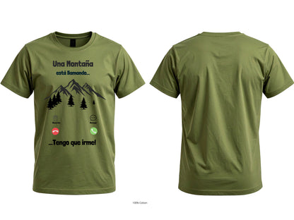 La Montaña Me Está Llamando Graphic T-Shirt | Unisex Hiking Tee