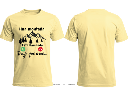 La Montaña Me Está Llamando Graphic T-Shirt | Unisex Hiking Tee