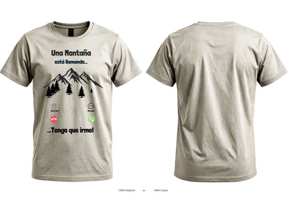 La Montaña Me Está Llamando Graphic T-Shirt | Unisex Hiking Tee