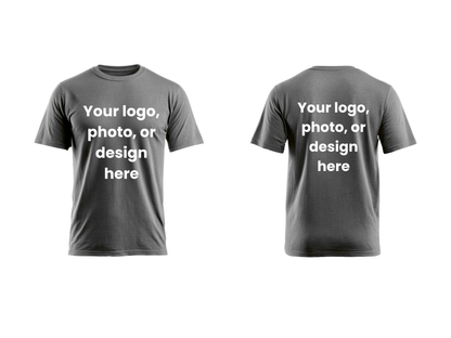 COTTON Custom Logo or Photo T-Shirt | Personalized Business & Event Shirt