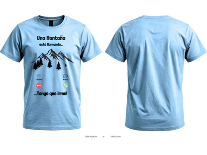 La Montaña Me Está Llamando Graphic T-Shirt | Unisex Hiking Tee