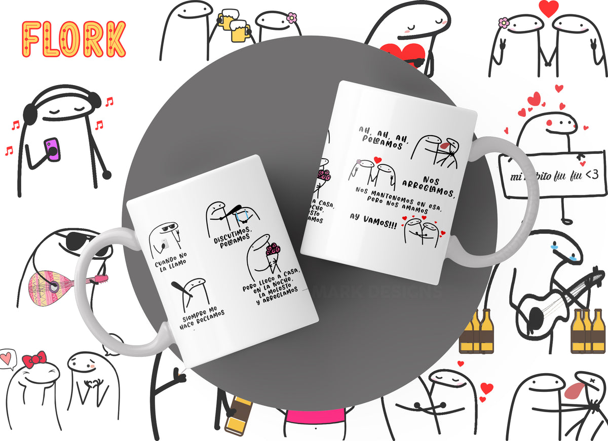 Flork Mugs Collection | Funny & Cute Graphic Mugs