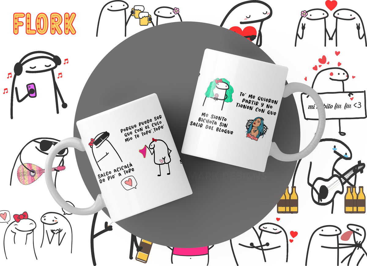 Flork Mugs Collection | Funny & Cute Graphic Mugs