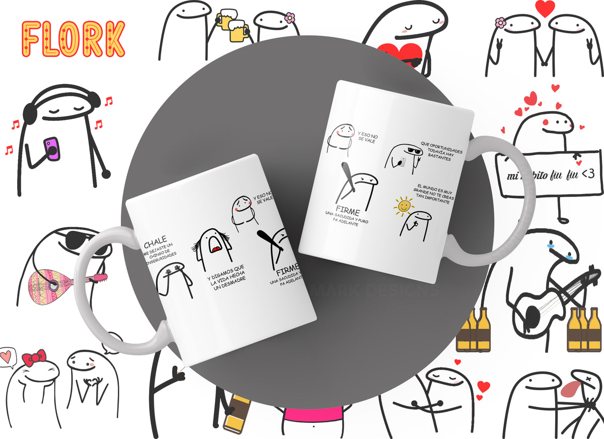 Flork Mugs Collection | Funny & Cute Graphic Mugs