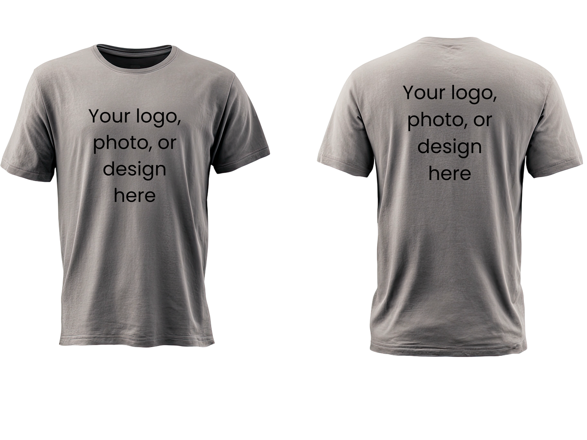 Polyester Custom Logo or Photo T-Shirt | Personalized Business & Event Shirt