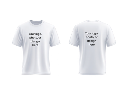 COTTON Custom Logo or Photo T-Shirt | Personalized Business & Event Shirt