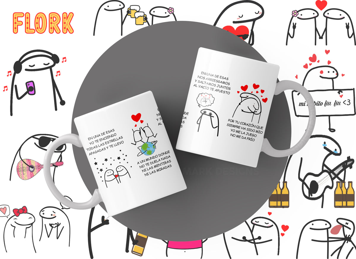 Flork Mugs Collection | Funny & Cute Graphic Mugs
