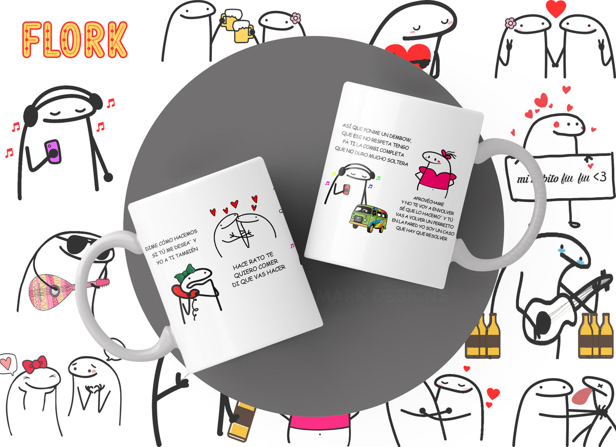 Flork Mugs Collection | Funny & Cute Graphic Mugs