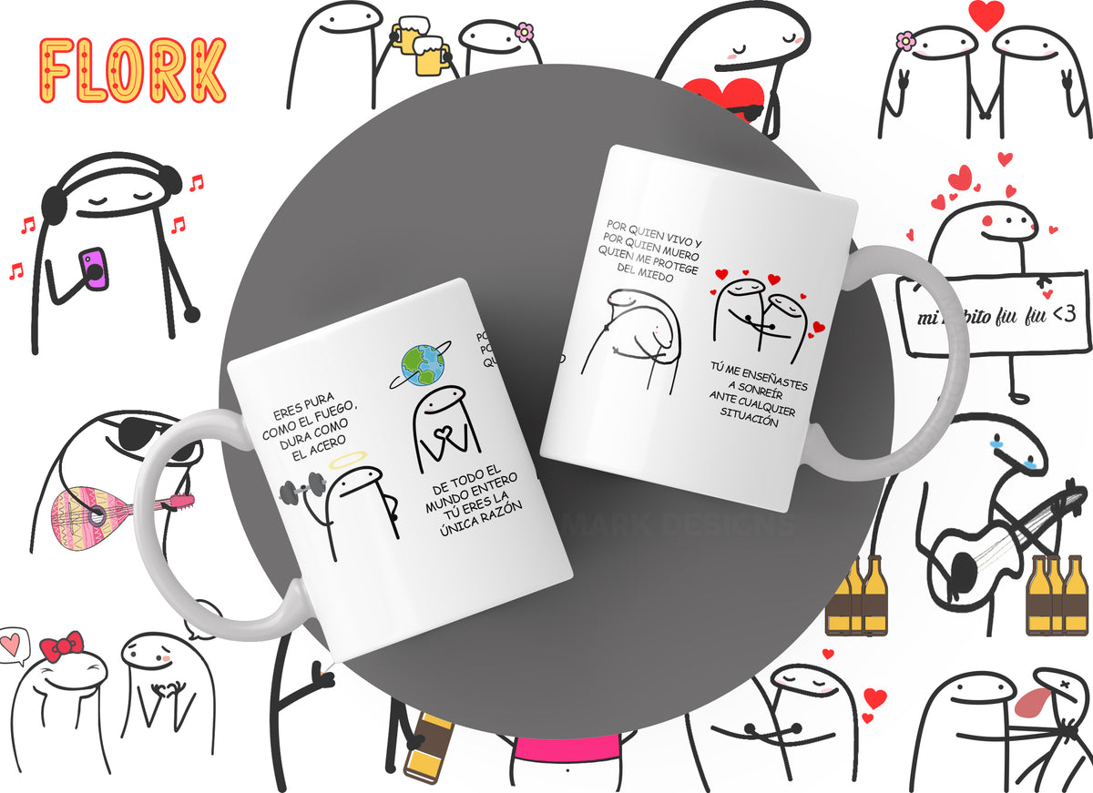 Flork Mugs Collection | Funny & Cute Graphic Mugs